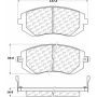 CENTRIC PARTS 105.09290 Posi Quiet Ceramic Brake Pads with Shims and Hardware