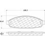 CENTRIC PARTS 105.09310 Posi Quiet Ceramic Brake Pads with Shims and Hardware
