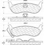 CENTRIC PARTS 105.09320 Posi Quiet Ceramic Brake Pads with Shims and Hardware