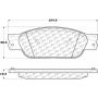 CENTRIC PARTS 105.09330 Posi Quiet Ceramic Brake Pads with Shims