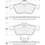 CENTRIC PARTS 105.09390 Posi Quiet Ceramic Brake Pads with Shims and Hardware