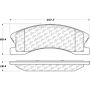 CENTRIC PARTS 105.09450 Posi Quiet Ceramic Brake Pads with Shims and Hardware