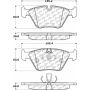 CENTRIC PARTS 105.09460 Posi Quiet Ceramic Brake Pads with Shims and Hardware