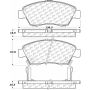 CENTRIC PARTS 105.09481 Posi Quiet Ceramic Brake Pads with Shims and Hardware
