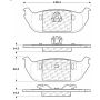 CENTRIC PARTS 105.09520 Posi Quiet Ceramic Brake Pads with Shims and Hardware