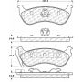 CENTRIC PARTS 105.09641 Posi Quiet Ceramic Brake Pads with Shims and Hardware
