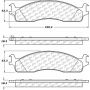 CENTRIC PARTS 105.09650 Posi Quiet Ceramic Brake Pads with Shims and Hardware