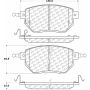CENTRIC PARTS 105.09690 Posi Quiet Ceramic Brake Pads with Shims and Hardware