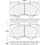 CENTRIC PARTS 105.09761 Posi Quiet Ceramic Brake Pads with Shims and Hardware
