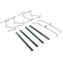 CENTRIC PARTS 105.09761 Posi Quiet Ceramic Brake Pads with Shims and Hardware