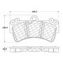 CENTRIC PARTS 105.09770 Posi Quiet Ceramic Brake Pads with Shims and Hardware