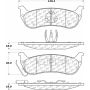 CENTRIC PARTS 105.09980 Posi Quiet Ceramic Brake Pads with Shims and Hardware