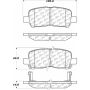 CENTRIC PARTS 105.09990 Posi Quiet Ceramic Brake Pads with Shims and Hardware
