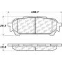 CENTRIC PARTS 105.10040 Posi Quiet Ceramic Brake Pads with Shims and Hardware