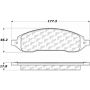 CENTRIC PARTS 105.10220 Posi Quiet Ceramic Brake Pads with Shims and Hardware