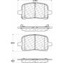 CENTRIC PARTS 105.10280 Posi Quiet Ceramic Brake Pads with Shims and Hardware