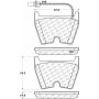 CENTRIC PARTS 105.10290 Posi Quiet Ceramic Brake Pads with Shims and Hardware