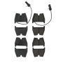 CENTRIC PARTS 105.10290 Posi Quiet Ceramic Brake Pads with Shims and Hardware