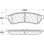 CENTRIC PARTS 105.10300 Posi Quiet Ceramic Brake Pads with Shims and Hardware