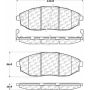 CENTRIC PARTS 105.10310 Posi Quiet Ceramic Brake Pads with Shims and Hardware