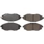 CENTRIC PARTS 105.10310 Posi Quiet Ceramic Brake Pads with Shims and Hardware