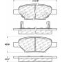CENTRIC PARTS 105.10330 Posi Quiet Ceramic Brake Pads with Shims and Hardware