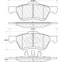 CENTRIC PARTS 105.10471 Posi Quiet Ceramic Brake Pads with Shims and Hardware
