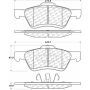 CENTRIC PARTS 105.10472 Posi Quiet Ceramic Brake Pads with Shims and Hardware