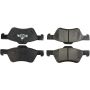 CENTRIC PARTS 105.10472 Posi Quiet Ceramic Brake Pads with Shims and Hardware