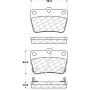 CENTRIC PARTS 105.10510 Posi Quiet Ceramic Brake Pads with Shims and Hardware