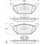 CENTRIC PARTS 105.10550 Posi Quiet Ceramic Brake Pads with Shims