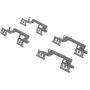 CENTRIC PARTS 105.10560 Posi Quiet Ceramic Brake Pads with Shims and Hardware