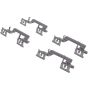 CENTRIC PARTS 105.10560 Posi Quiet Ceramic Brake Pads with Shims and Hardware