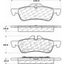 CENTRIC PARTS 105.10600 Posi Quiet Ceramic Brake Pads with Shims and Hardware