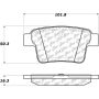 CENTRIC PARTS 105.10710 Posi Quiet Ceramic Brake Pads with Shims and Hardware