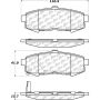 CENTRIC PARTS 105.10730 Posi Quiet Ceramic Brake Pads with Shims and Hardware