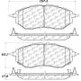 CENTRIC PARTS 105.10780 Posi Quiet Ceramic Brake Pads with Shims and Hardware