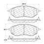CENTRIC PARTS 105.10781 Posi Quiet Ceramic Brake Pads with Shims and Hardware