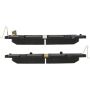 CENTRIC PARTS 105.10781 Posi Quiet Ceramic Brake Pads with Shims and Hardware