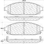 CENTRIC PARTS 105.10800 Posi Quiet Ceramic Brake Pads with Shims and Hardware