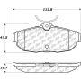 CENTRIC PARTS 105.10820 Posi Quiet Ceramic Brake Pads with Shims and Hardware