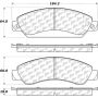 CENTRIC PARTS 105.10920 Posi Quiet Ceramic Brake Pads with Shims and Hardware