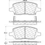CENTRIC PARTS 105.10930 Posi Quiet Ceramic Brake Pads with Shims and Hardware