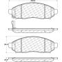 CENTRIC PARTS 105.10940 Posi Quiet Ceramic Brake Pads with Shims and Hardware
