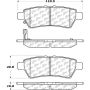 CENTRIC PARTS 105.11010 Posi Quiet Ceramic Brake Pads with Shims and Hardware
