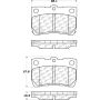 CENTRIC PARTS 105.11131 Posi Quiet Ceramic Brake Pads with Shims and Hardware