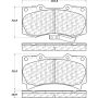 CENTRIC PARTS 105.11190 Posi Quiet Ceramic Brake Pads with Shims and Hardware