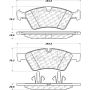 CENTRIC PARTS 105.11230 Posi Quiet Ceramic Brake Pads with Shims and Hardware