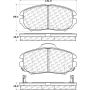 CENTRIC PARTS 105.11250 Posi Quiet Ceramic Brake Pads with Shims and Hardware