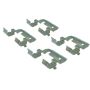 CENTRIC PARTS 105.11251 Posi Quiet Ceramic Brake Pads with Shims and Hardware